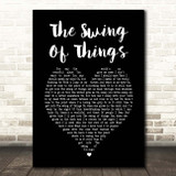 A-ha The Swing Of Things Black Heart Song Lyric Print