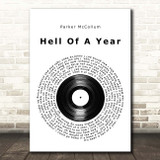 Parker McCollum Hell Of A Year Vinyl Record Song Lyric Print