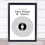The Lathums This Place O' Yours Vinyl Record Song Lyric Print