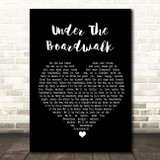 Bette Midler Under The Boardwalk Black Heart Song Lyric Print