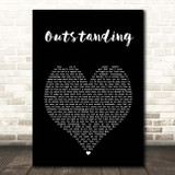 The Gap Band Outstanding Black Heart Song Lyric Print
