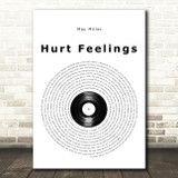 Mac Miller Hurt Feelings Vinyl Record Song Lyric Wall Art Print