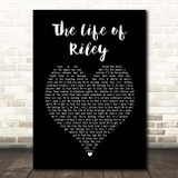 The Lightning Seeds The Life of Riley Black Heart Song Lyric Print
