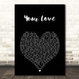 The Outfield Your Love Black Heart Song Lyric Print