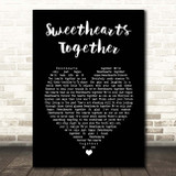 The Rolling Stones Sweethearts Together Black Heart Song Lyric Print