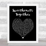 The Rolling Stones Sweethearts Together Black Heart Song Lyric Print