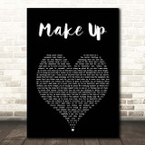 The Script Make Up Black Heart Song Lyric Print