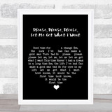 The Smiths Please, Please, Please, Let Me Get What I Want Black Heart Song Lyric Print