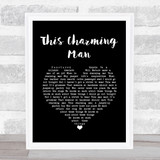 The Smiths This Charming Man Black Heart Song Lyric Print