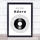 Amy Shark Adore Vinyl Record Song Lyric Quote Print