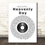 Patty Griffin Heavenly Day Vinyl Record Song Lyric Quote Print