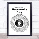 Patty Griffin Heavenly Day Vinyl Record Song Lyric Quote Print