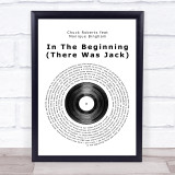Chuck Roberts feat Monique Bingham In The Beginning (There Was Jack) Vinyl Record Song Lyric Print
