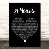 tobyMac 21 Years Black Heart Song Lyric Print
