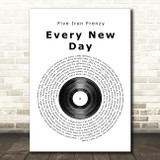 Five Iron Frenzy Every New Day Vinyl Record Song Lyric Print