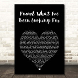 Tom Grennan Found What I've Been Looking For Black Heart Song Lyric Print