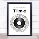 The Alan Parsons Project Time Vinyl Record Song Lyric Print