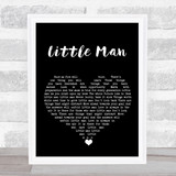 Tom Waits Little Man Black Heart Song Lyric Print