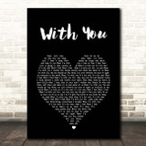 Tony Terry With You Black Heart Song Lyric Print
