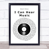 Beach Boys I can hear music Vinyl Record Song Lyric Print