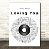 Paolo Nutini Loving You Vinyl Record Song Lyric Print