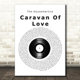 The Housemartins Caravan Of Love Vinyl Record Song Lyric Print