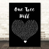 U2 One Tree Hill Black Heart Song Lyric Print