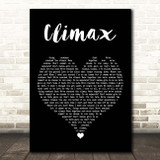 Usher Climax Black Heart Song Lyric Print