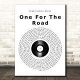 Ocean Colour Scene One For The Road Vinyl Record Song Lyric Print