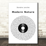 Sondre Lerche Modern Nature Vinyl Record Song Lyric Print