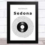 Houndmouth Sedona Vinyl Record Song Lyric Music Art Print
