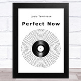 Louis Tomlinson Perfect Now Vinyl Record Song Lyric Music Art Print
