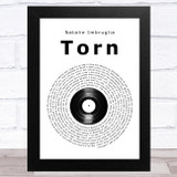 Natalie Imbruglia Torn Vinyl Record Song Lyric Music Art Print
