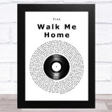 Pink Walk Me Home Vinyl Record Song Lyric Music Art Print