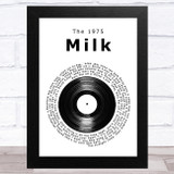 The 1975 Milk Vinyl Record Song Lyric Music Art Print