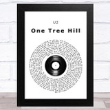 U2 One Tree Hill Vinyl Record Song Lyric Music Art Print