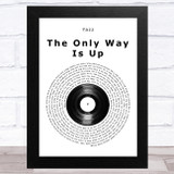 Yazz The Only Way Is Up Vinyl Record Song Lyric Music Art Print