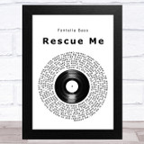 Fontella Bass Rescue Me Vinyl Record Song Lyric Music Art Print