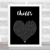 Why Don't We Chills Black Heart Song Lyric Print
