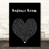 Blue October Balance Beam Black Heart Song Lyric Print