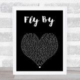 Blue Fly By Black Heart Song Lyric Print