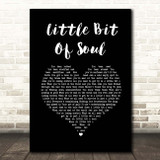 Bon Jovi Little Bit Of Soul Black Heart Song Lyric Print