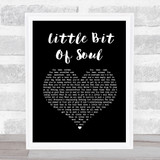 Bon Jovi Little Bit Of Soul Black Heart Song Lyric Print