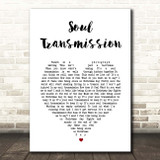 Robbie Williams Soul Transmission White Heart Song Lyric Print