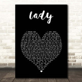 Brett Young Lady Black Heart Song Lyric Print