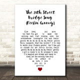 Simon & Garfunkel The 59th Street Bridge Song (Feelin' Groovy) White Heart Song Lyric Print