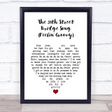 Simon & Garfunkel The 59th Street Bridge Song (Feelin' Groovy) White Heart Song Lyric Print