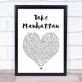 Soul Asylum Take Manhattan White Heart Song Lyric Print