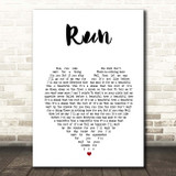 Stephen Fretwell Run White Heart Song Lyric Print