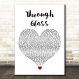 Stone Sour Through Glass White Heart Song Lyric Print